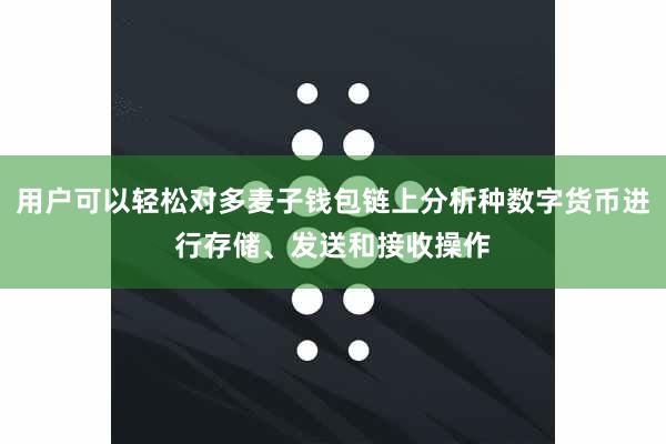 用户可以轻松对多麦子钱包链上分析种数字货币进行存储、发送和接收操作