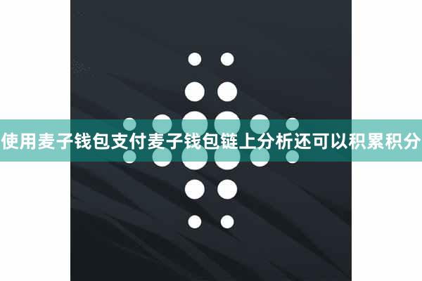 使用麦子钱包支付麦子钱包链上分析还可以积累积分