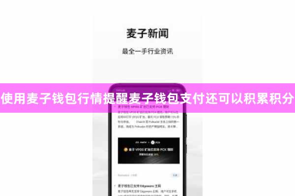 使用麦子钱包行情提醒麦子钱包支付还可以积累积分